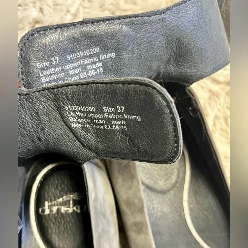 Dansko Gray Ankle Strap Loafers - Picture 8 of 8